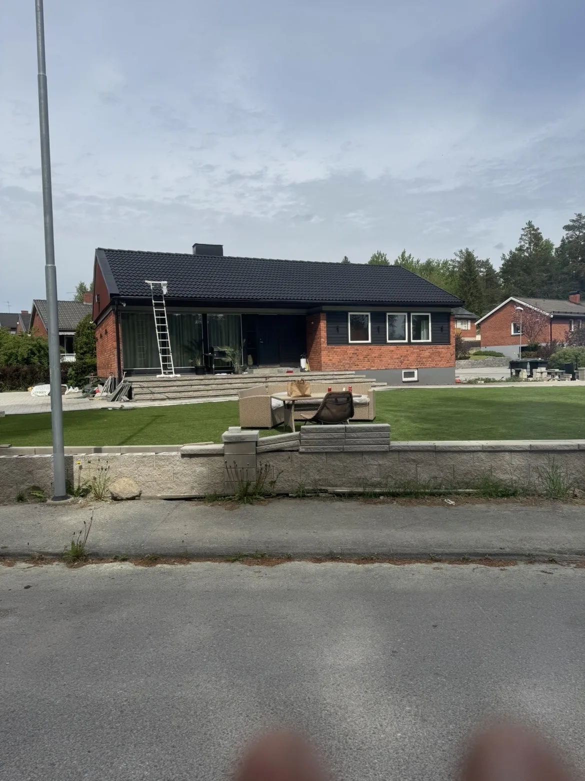 Villa med förnyat tak